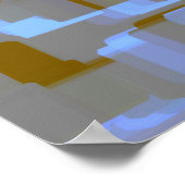 「コイ池」幾何学芸術 ポスター (角)