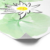 コイ池 – 白背景ポスター ポスター (角)