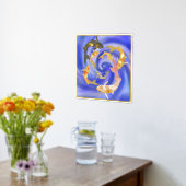 コイ池 箔ポスター (レイダウン (キッチン))