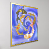 コイ池 箔ポスター (レイダウン)