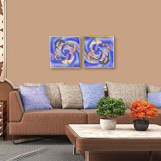 コイ池 箔ポスター