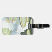 コイ池 – 魚とユリの反射 ラゲッジタグ (正面横)