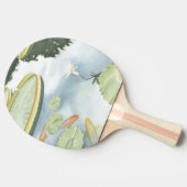 コイ池 – 魚とユリの反射 卓球ラケット (横)