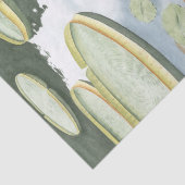 コイ池 – 魚とユリの反射 薄葉紙 (詳細)