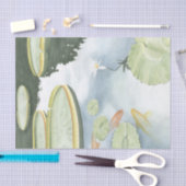 コイ池 – 魚とユリの反射 薄葉紙 (クラフト)