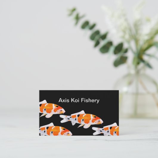 コイ漁モダン業名刺 名刺 (スタンド正面)