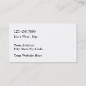 コイ漁モダン業名刺 名刺 (裏面)