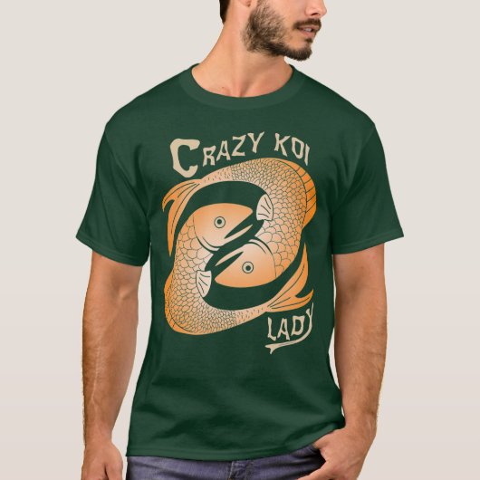 コイ熱狂するレディ Tシャツ (正面)
