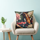 コイ王国の探索:中国の魚インスパイア クッション (椅子)