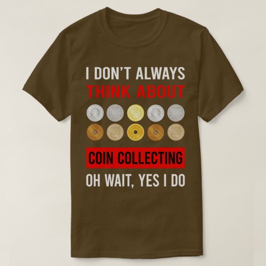 コイ考えン収集コレクタについてコインコレクト Tシャツ (デザイン正面)