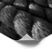 コイ航海のル（白黒） ポスター (角)