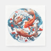 コイ芸術的魚 スタンダードランチョンナプキン (正面)