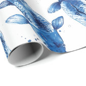 コイ藍絞り ラッピングペーパー (ロールコーナー)