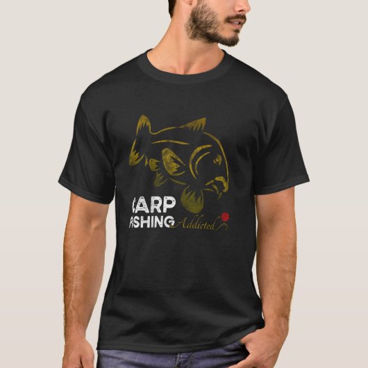 コイ釣りセット コイ釣り中毒のボイリーF Tシャツ (正面)