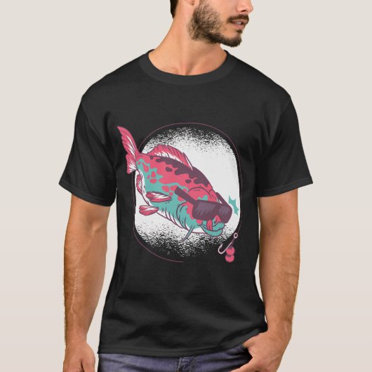 コイ釣り愛好家 Tシャツ (正面)