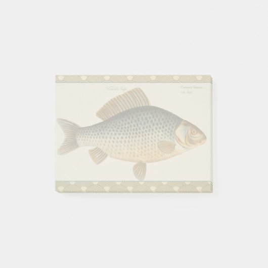 コイ釣り絵画淡水描画 ポストイット (正面)