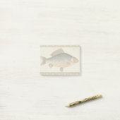 コイ釣り絵画淡水描画 ポストイット (デスク上)