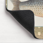 コイ釣り絵画淡水魚の描画 マウスパッド (コーナー)