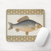 コイ釣り絵画淡水魚の描画 マウスパッド (マウス)