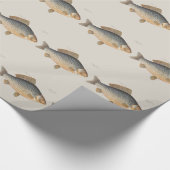 コイ釣り絵画淡水魚の描画 ラッピングペーパー (角)