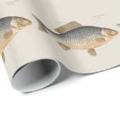 コイ釣り絵画淡水魚の描画 ラッピングペーパー (ロールコーナー)