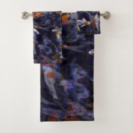 コイ魚が流れ過ぎる バスタオルセット