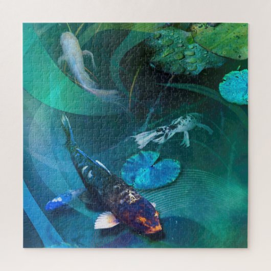 コイ魚の喜びコイ ジグソーパズル (縦)