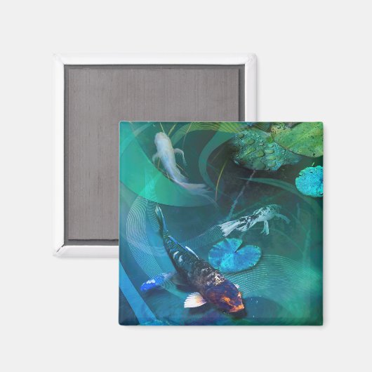 コイ魚の喜びコイ マグネット (正面/裏面)