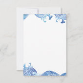 コイ魚の日付カードの保存 招待状 (裏面)