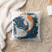 コイ魚の水曲げマスター クッション (ブランケット)