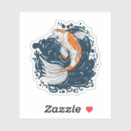 コイ魚の水曲げマスター シール