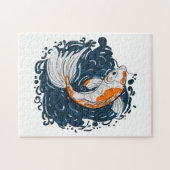 コイ魚の水曲げマスター ジグソーパズル (横)