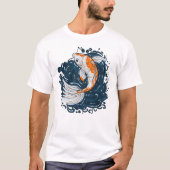 コイ魚の水曲げマスター Tシャツ (正面)