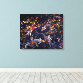 コイ魚の流れ キャンバスプリント (インサイチュ (ウッドフロア))