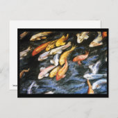 コイ魚はがき ポストカード (正面/裏面)