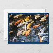 コイ魚はがき ポストカード (正面/裏面)