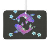 コイ魚オリエンタル紫黒 カーエアーフレッシュナー (正面)