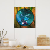 コイ魚コイ魚の喜び ポスター (キッチン)