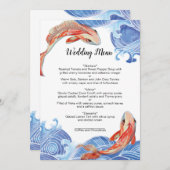 コイ魚メニューカード メニュー (正面/裏面)