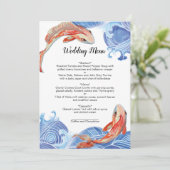 コイ魚メニューカード メニュー (スタンド正面)