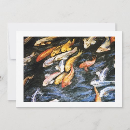 コイ魚招待状 招待状 (正面)