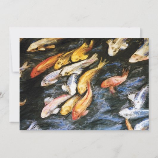 コイ魚招待状 招待状 (正面)