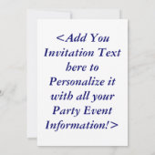 コイ魚招待状 招待状 (裏面)