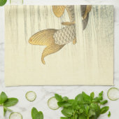 コイ魚日本のヴィンテージ キッチンタオル (折り畳み)