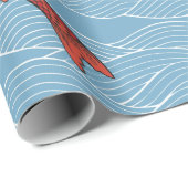 コイ魚日本の包み紙 ラッピングペーパー (ロールコーナー)