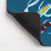 コイ魚水彩日本の術 マウスパッド (コーナー)