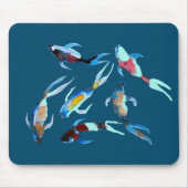 コイ魚水彩日本の術 マウスパッド (正面)