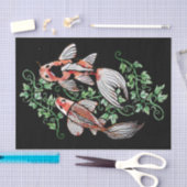 コイ魚池コイツタ日本の釣り池 薄葉紙 (クラフト)