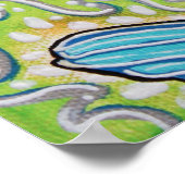 コイ魚砂糖スカルポスター ポスター (角)