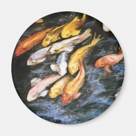 コイ魚磁石 マグネット (正面)